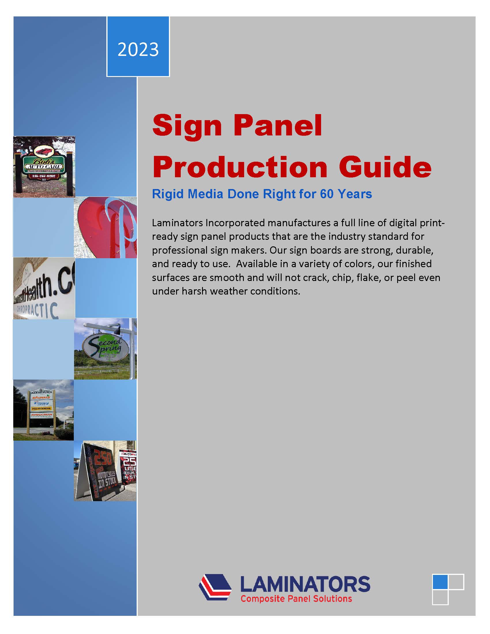 Sign Panel Production Guide - Laminators Inc.
